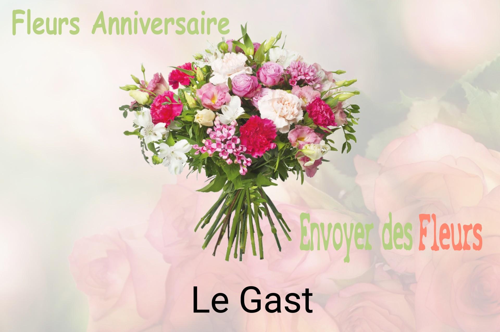 Bouquet de fleurs d’anniversaire livré à Le Gast
