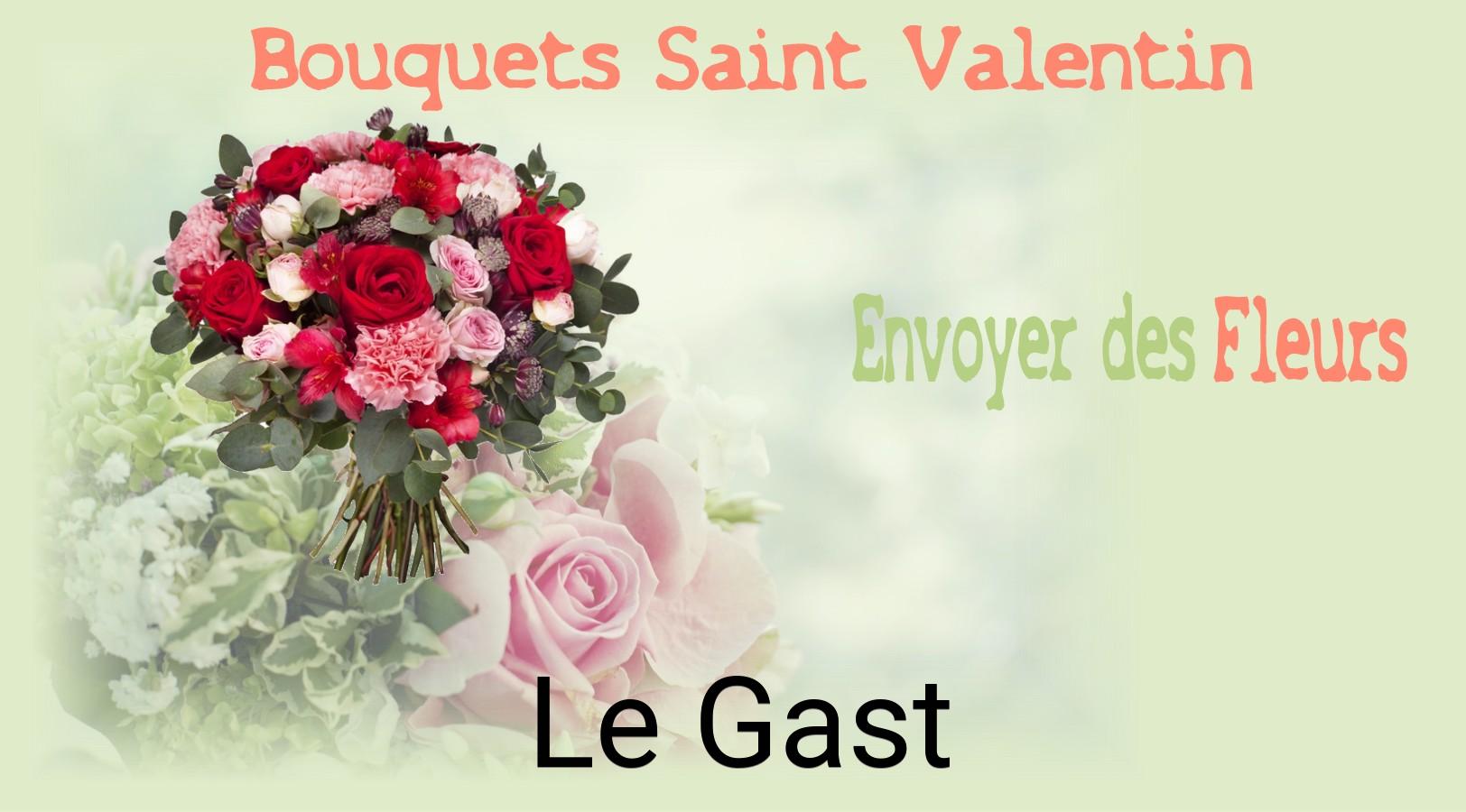 Roses de Saint-Valentin livrées à Le Gast